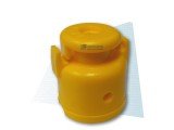 Aislador campanita c/ doble traba Nº4 amarillo