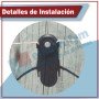 Aislador campanita c/ doble traba Nº4 negro