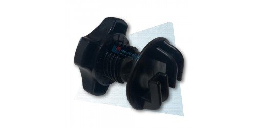 Aislador regulable doble garra Nº2 negro