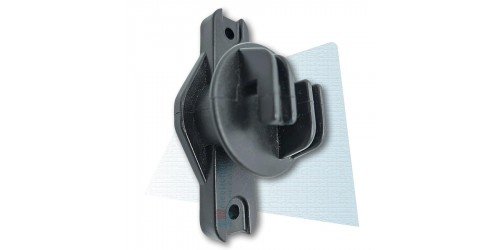 Aislador doble garra W negro
